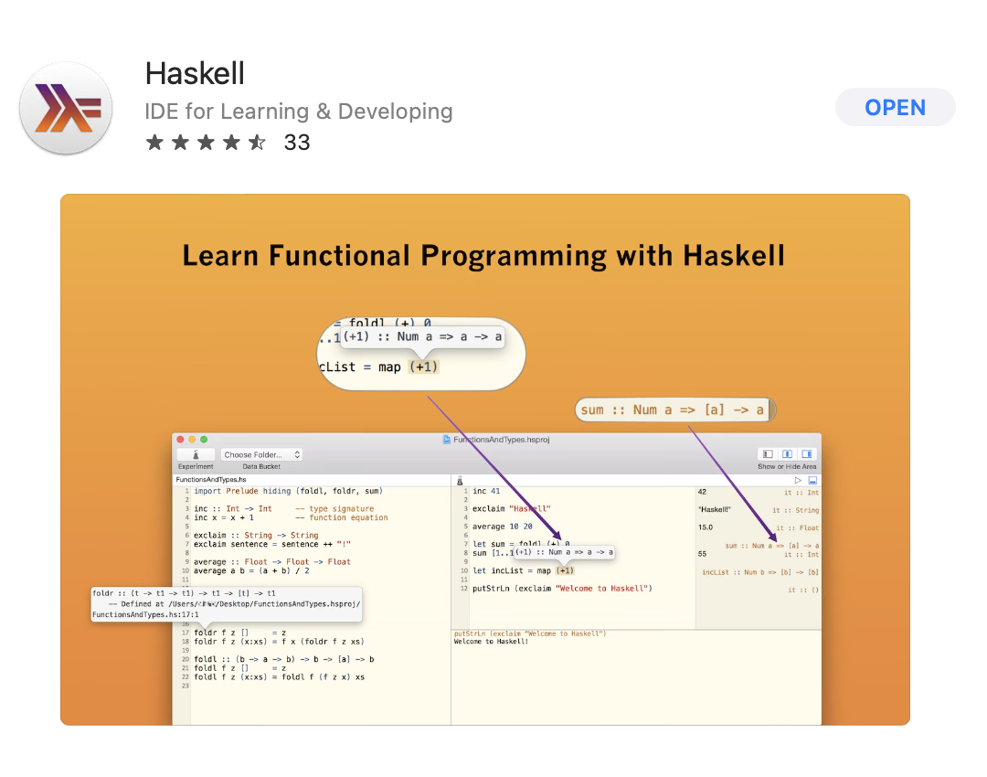 Haskell for Mac